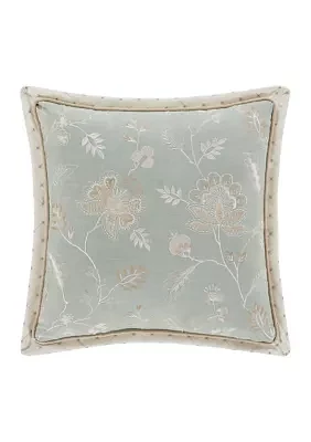 Garden View 18" Square Decorative Throw Pillow