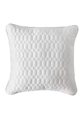 Brilliance 20" Square Quilted Decorative Throw Pillow