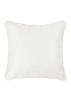 Brilliance 20" Square Quilted Decorative Throw Pillow