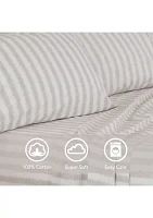 Whisper Stripe Gray Sheet Set