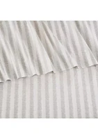 Whisper Stripe Gray Sheet Set