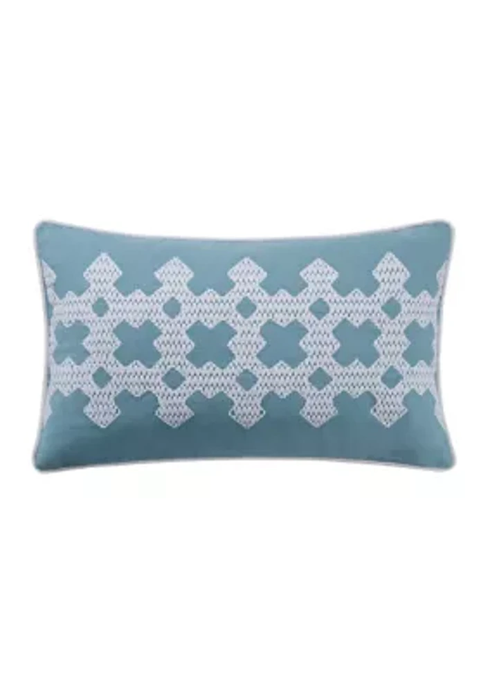 Florence Small Blue/White Decorative Pillow