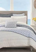 Oceanside Gray/White Comforter Set