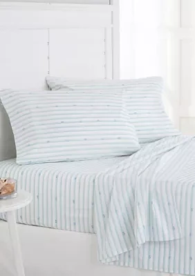 Aqua Stripe Sheet Set