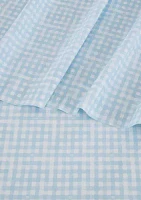 Beaufort Watercolor Gingham Sheet Set