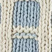 Zephyr Knitted Square Ivory Decorative Pillow
