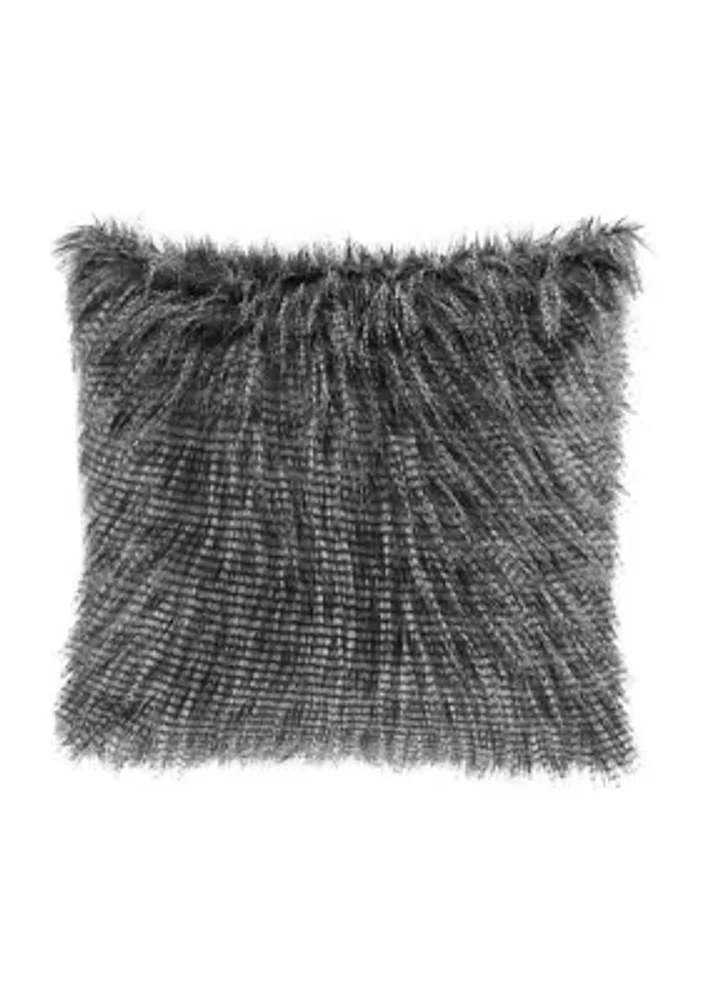 Edina Faux Fur Square Pillow