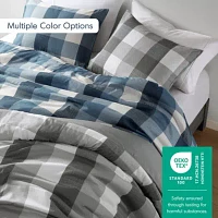 Jonah Plaid Check Printed Comforter Set