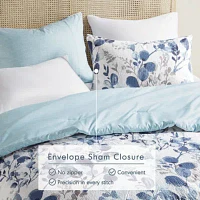 Gabby Reversible Floral Botanical Seersucker Comforter Set