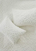 Sabrina 3 Piece Tufted Cotton Chenille Duvet Cover Set