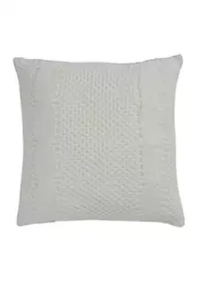Biltmore® Alaina 18 in x 18 in Braided Knit  Decorative Pillow
