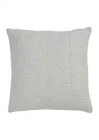 Biltmore® Alaina 18 in x 18 in Braided Knit  Decorative Pillow
