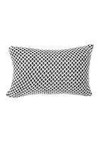 Biltmore® Rectangle Knit Pillow - Navy and White