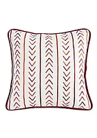 Paseo Road by HiEnd Accents Solace Embroidered & Striped Throw Pillow
