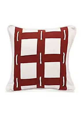 HiEnd Accents Linen Decorative Pillow with Rope