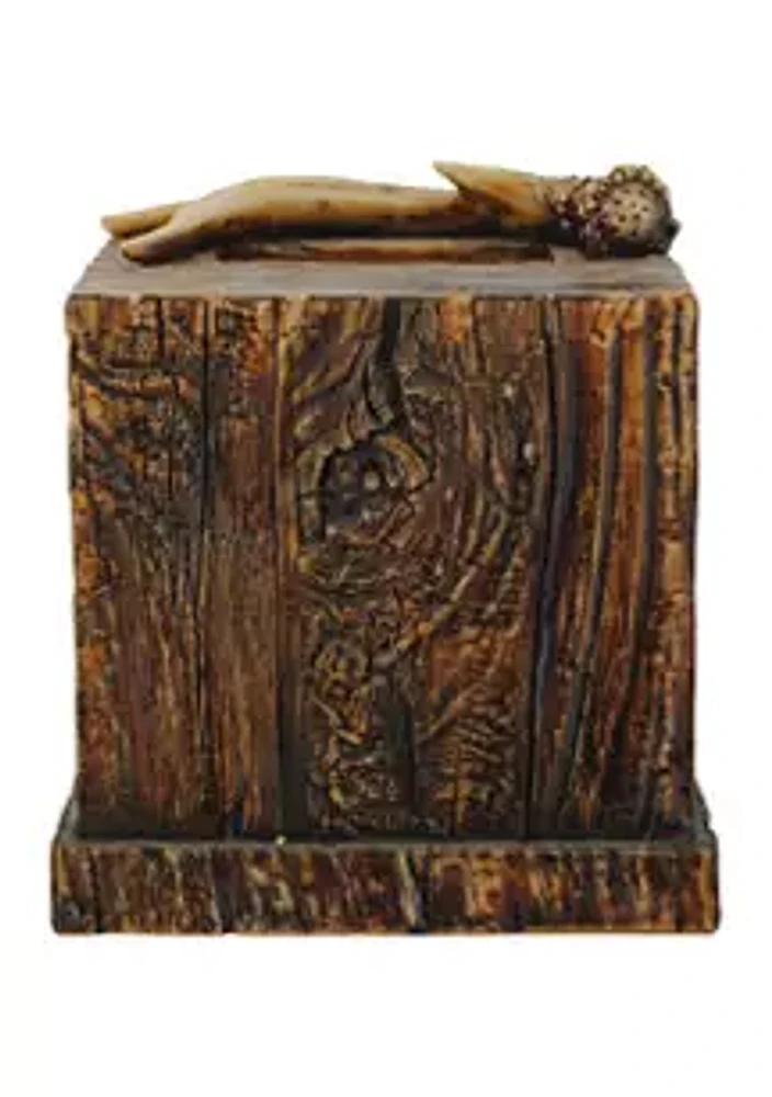 Paseo Road by HiEnd Accents Antler & Tree Bark Tissue Box Cover