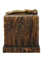 Paseo Road by HiEnd Accents Antler & Tree Bark Tissue Box Cover