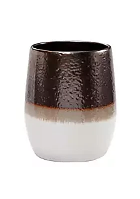 Paseo Road by HiEnd Accents Gilded Stoneware Wastebasket