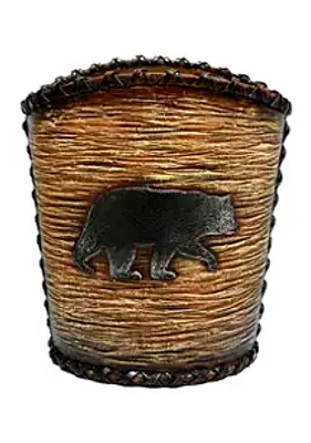Paseo Road by HiEnd Accents Rustic Bear Wastebasket