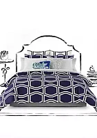 kate spade new york® Bow Tile Navy Euro Sham 26-in. x 26-in.