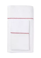 Cotton Percale Embroidered Sheet Set