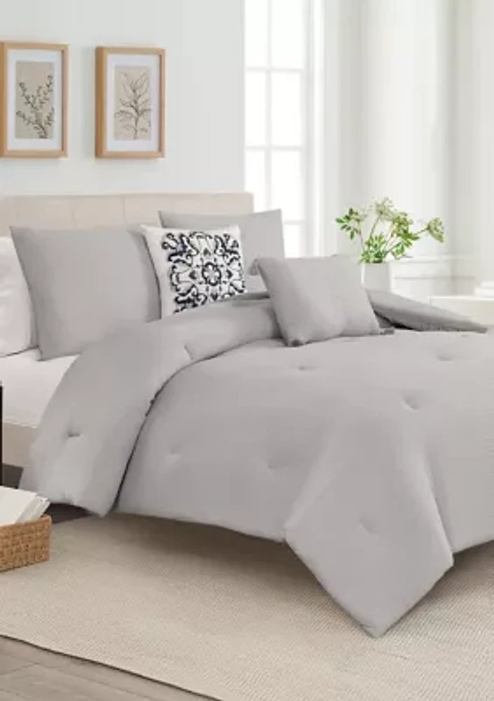 Navy 5 Piece Doral Comforter Set