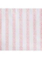 Coral Stripe Sheet Set