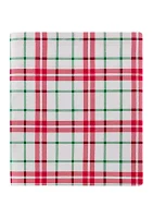 Red Green Plaid Printed Sheet Set