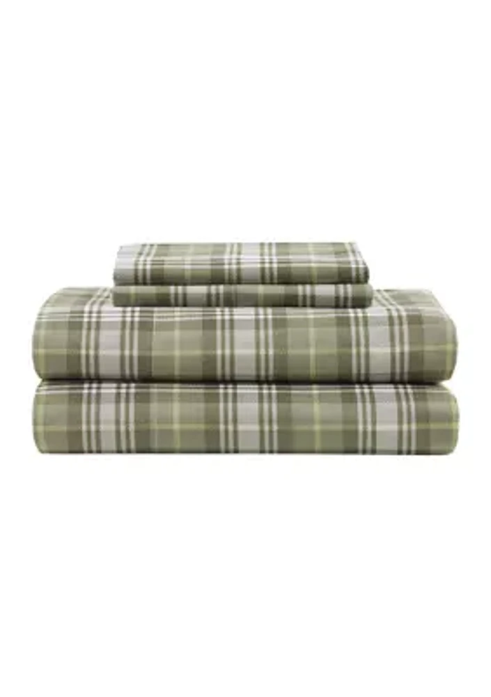 Green Plaid Sheet Set