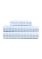 Blue Plaid Sheet Set