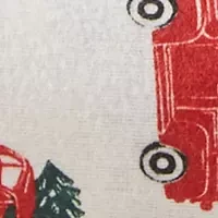 Christmas Wishes Truck With Tree Flannel Sheet Set