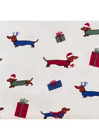 Multi Dog Printed Christmas Sheet Set