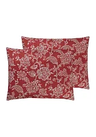 Red Jacobean Comforter Set