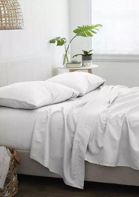 Premium Ultra Soft Chambray Style Pattern 4 Piece Bed Sheets Set