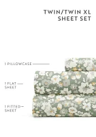 Sheet Set Patterned Microfiber Ultra Soft Bedding Floral Dream