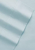 Premium Chevron Embossed Bed Sheet Set