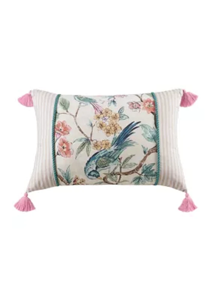 Aviary Garden Decorative Pillow