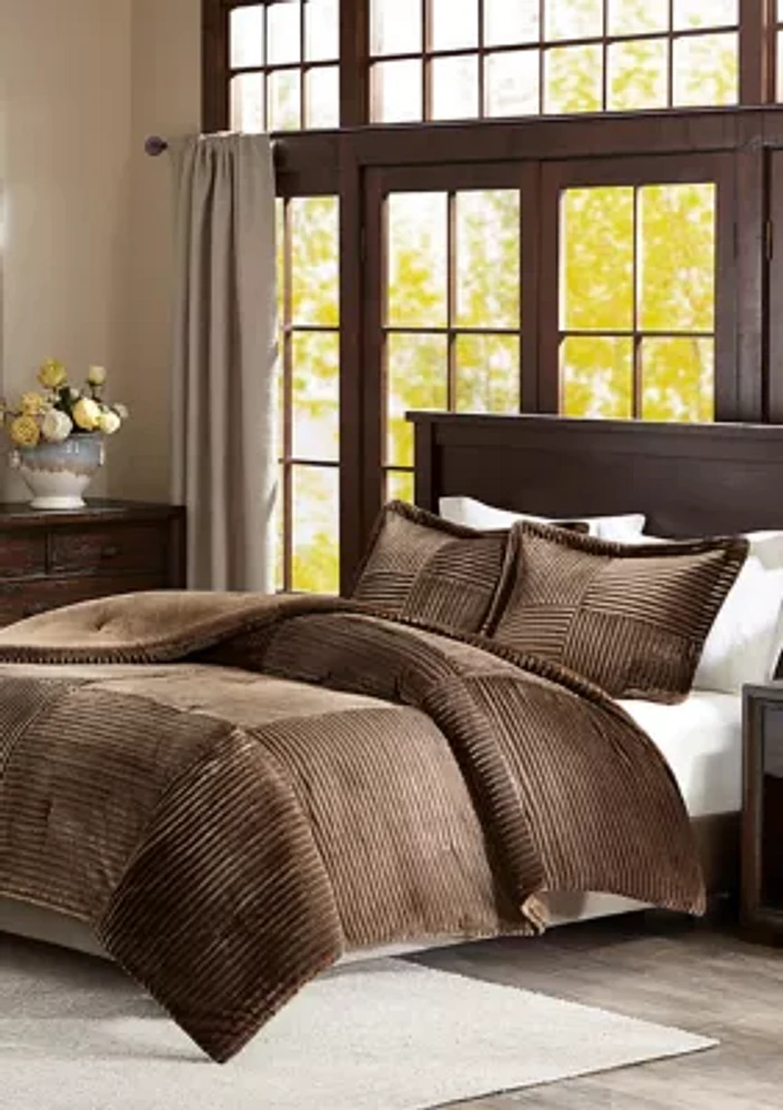 Parker Corduroy Plush Comforter Mini Set