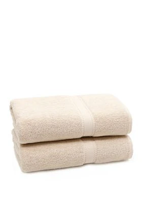 Set of 2 Turkish Cotton Soft Twist Bath Towels