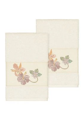 Caroline 2 Piece Embellished Hand Towel Set