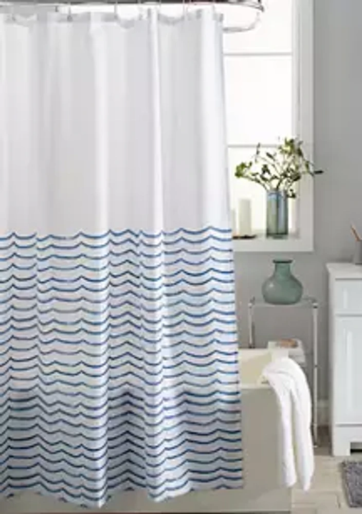 Waves Shower Curtain