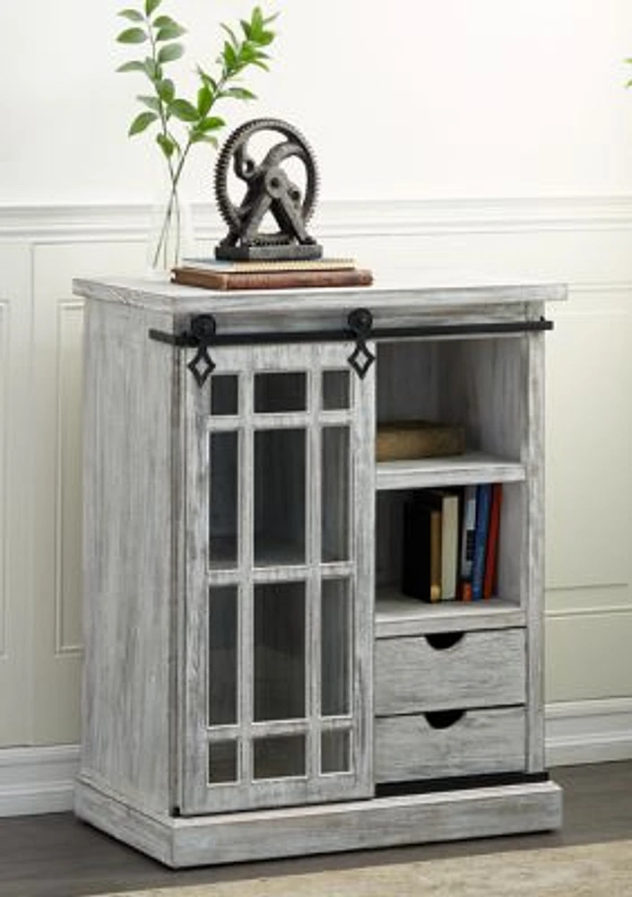 White Wood Farmhouse Cabinet