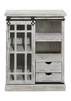 White Wood Farmhouse Cabinet