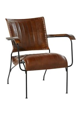 Vintage Leather Accent Chair