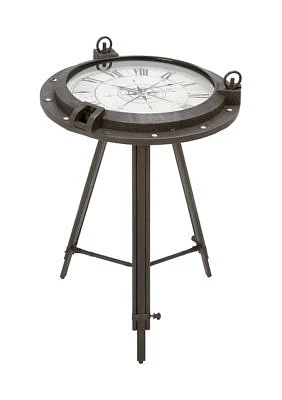 Nautical Metal Accent Table