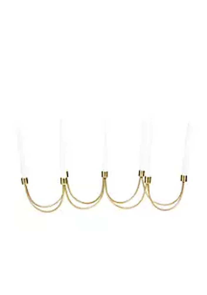 The Novogratz Contemporary Stainless Steel Candelabra