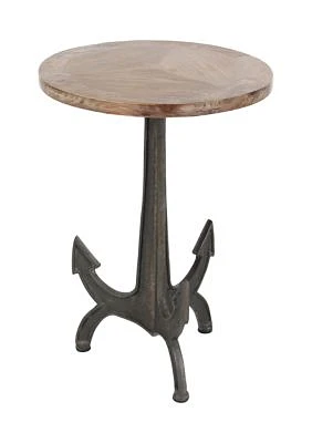 Nautical Metal Accent Table