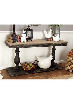 Vintage Wood Console Table