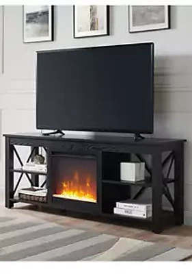 Hinkley & Carter Sawyer 58" TV Stand with Crystal Fireplace