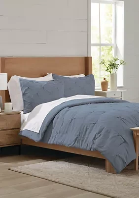 3-Piece Pintuck Comforter Set